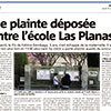 Une plainte déposée contre l'école Las Planas